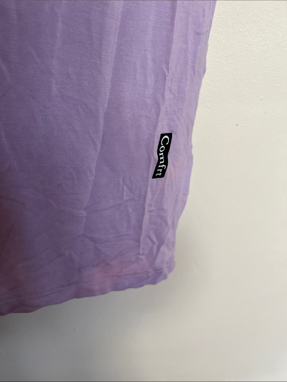Comfrt Casual Lavender Crew Neck Tee - Comfy Brand - Picture 5 of 9